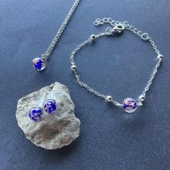 MURANO GLASS  ÉJ CSEPP egyedi üvegszett