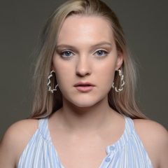 Gyöngyös nagy karika fülbevaló 