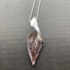 Ezüst Levél design nyaklánc