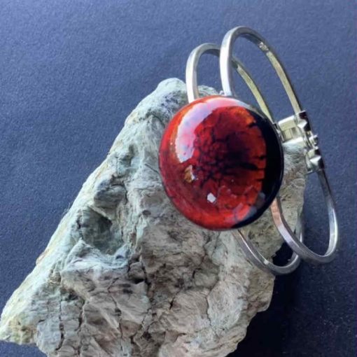 MURANO GLASS Piros karkötő