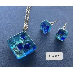 MURANO GLASS Kék szett 