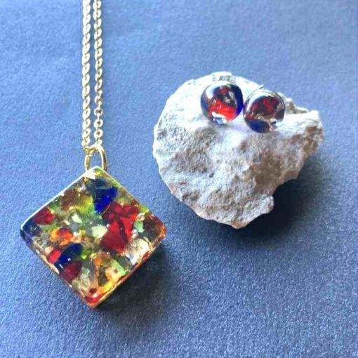 MURANO GLASS színes szett 