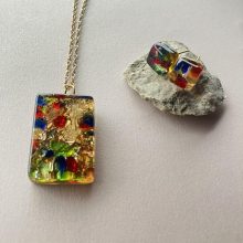 MURANO GLASS sárga - színes szett 