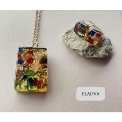 MURANO GLASS sárga - színes szett 