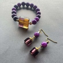 Lila Lámpagyöngy szett 