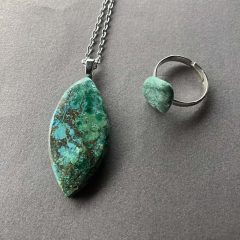 Különleges és ritka krizokolla ásvány szett